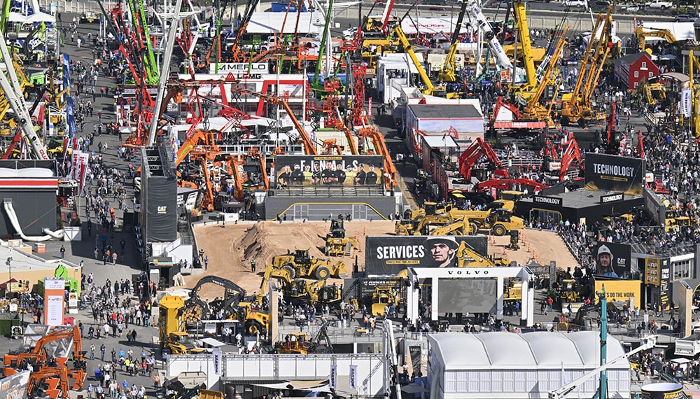 festival lot aerial view