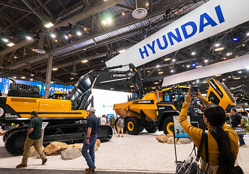 Hyundai Booth at CONEXPO-CON/AGG