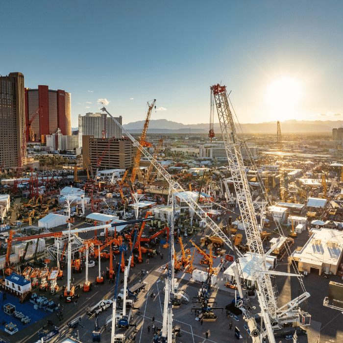 Festival Lot Cranes row