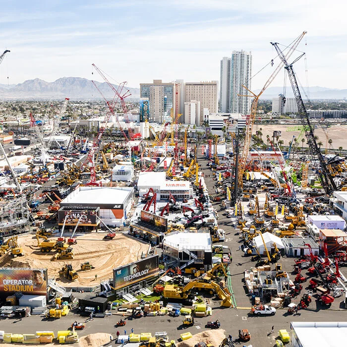 Festival Lot Cranes row