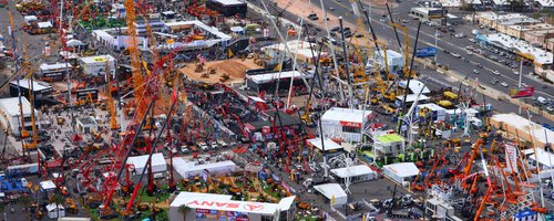 Utstillerkatalog og messehaller på CONEXPO-CON/AGG