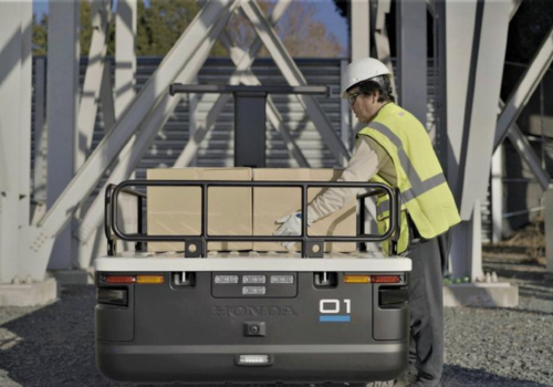 Honda autonomous work vehicle on jobsite