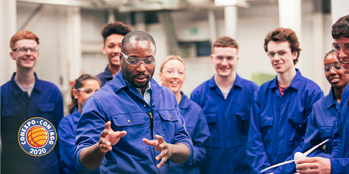 Students learn about working in the trades