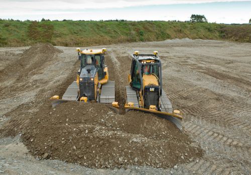 Two dozers working.